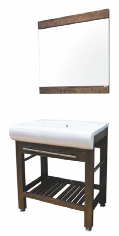 Мебель для ванных комнат из массива дерева Woodstyle Равенна 75