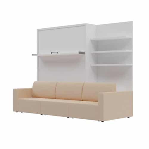 Шкаф-Кровать с полкой с диваном "СМАРТ 1"